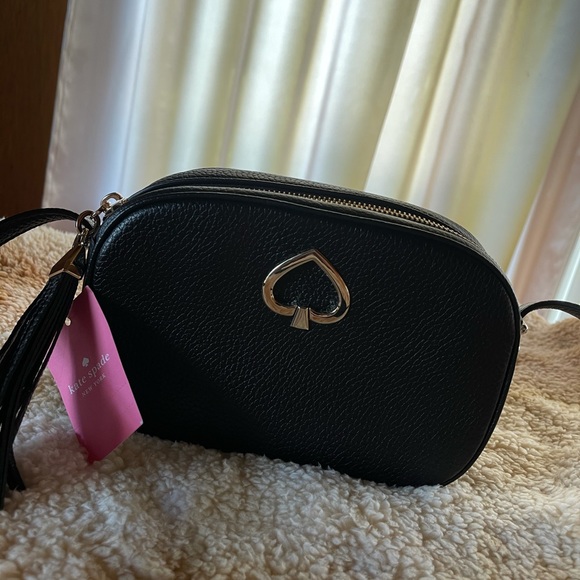 SOLD~ Kate Spade Black Cross Body w/Tassle - Picture 1 of 3